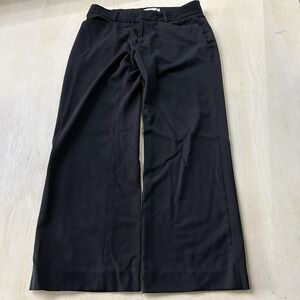 MICHAEL Michael Kors Dress Pants Womens 8 Black Wide Leg Flat Front Pockets Work